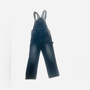 NWT Women's Large Blue Jean Denim Bib Overalls Carpenter Cowgirl Farm Cottage